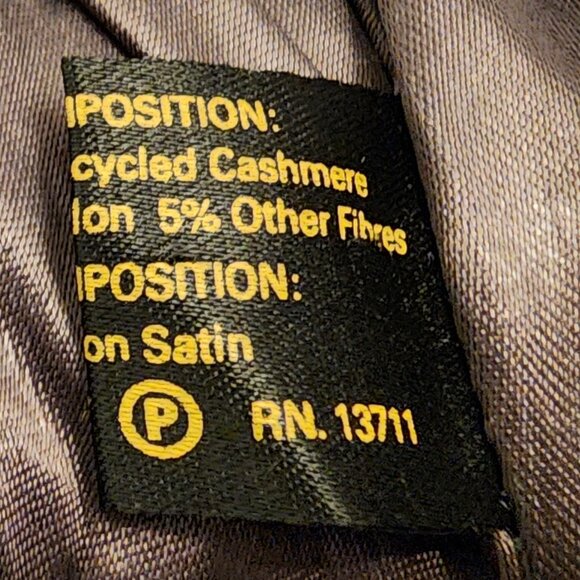 Hammersley Men’s Wool Cashmere Blend Coat Size 40R Gray Made in England VTG - Picture 10 of 11